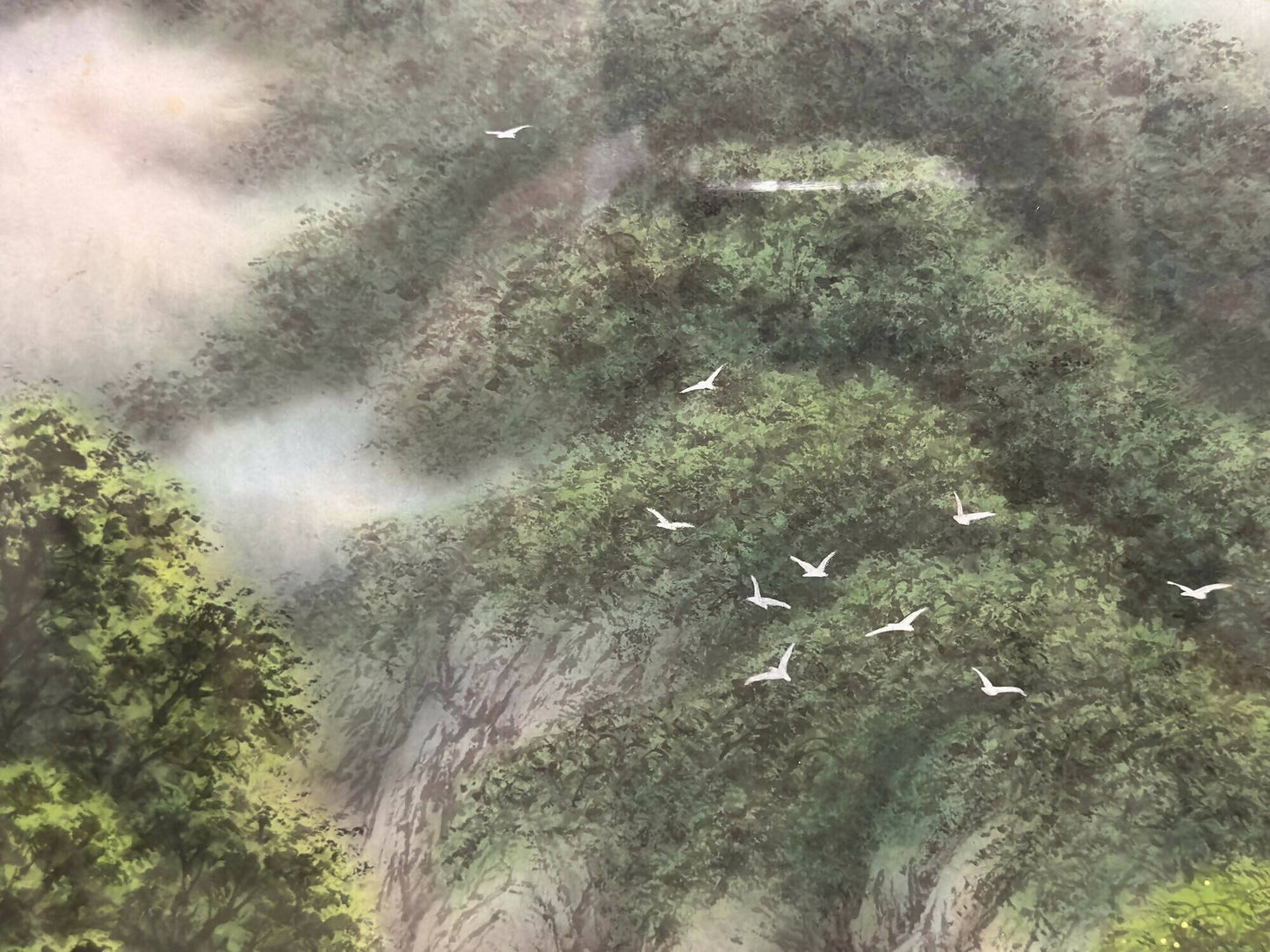 Soaring Egrets